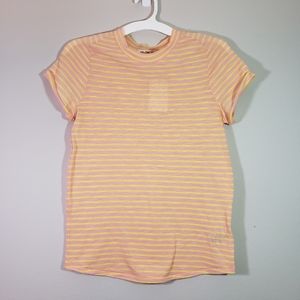 Free People Night Sky Striped Mock Neck Tee